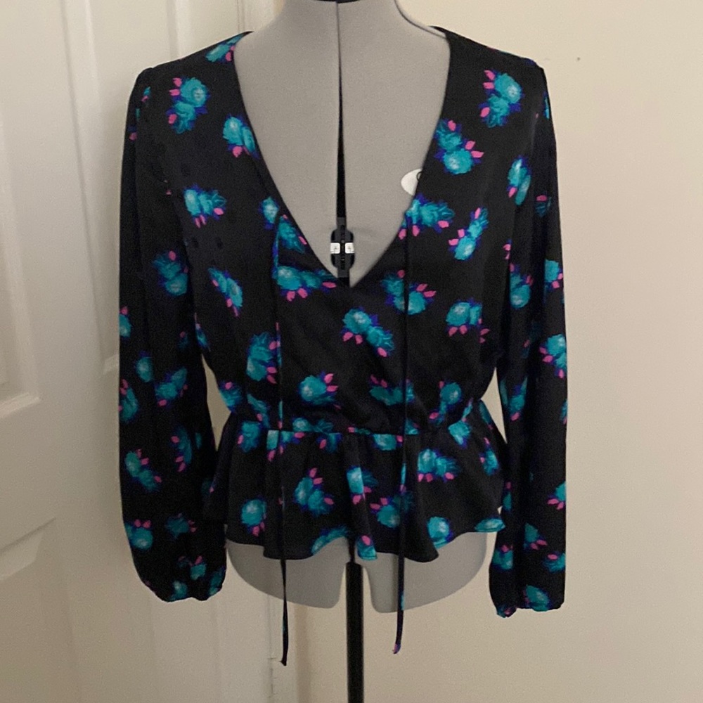 WAYF Peplum Blouse